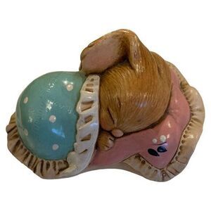 Pendelfin Snuggles Vintage Sleepy Bunny‎ Rabbit Figurine Stonecraft England 1966